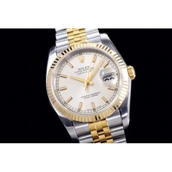 ROLEX 劳力士 DATEJUST 日志型 36mm 系列腕表，表壳表带运用精钢铸造而成，并行代购版DATEJUST，重新定义最高品质的DATEJUST副本[拳头]
