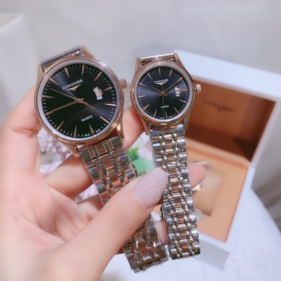 LONGINES】最新情侣款 原装进口石英机 316L精钢表壳 矿物质超强玻璃镜面 进口真牛皮表带/精钢表带 女款直径30mm厚8m男款直径40厚底8m LONGINES】最新情侣款 原装进口石英机 316L精钢表壳 矿物质超强玻璃镜面 进口真牛皮表带/精钢表带 女款直径30mm厚8m男款直径40厚底8m