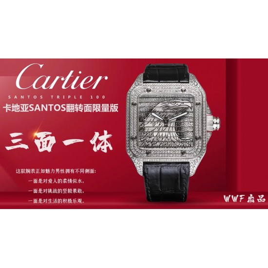 卡地亚三面一体现货,花一块表的钱买三种风格。难道不香吗?WWF厂2020年新款上市:卡地亚山度士系列WM505914腕表 工价2350000元 尺寸45mm自主研发的c9611mc一体机保证走时精准稳定 全身施华洛镶嵌,让腕表极具奢华色彩 一块可以由您仔细定制的字面 可以设计全家福 自己的logo 有意义的数字等等花一样钱买三样,wwf厂做到了!手动,自动可选,满足你的各种需要 卡地亚三面一体现货,花一块表的钱买三种风格。难道不香吗?WWF厂2020年新款上市:卡地亚山度士系列WM505914腕表 工价2350000元 尺寸45mm自主研发的c9611mc一体机保证走时精准稳定 全身施华洛镶嵌,让腕表极具奢华色彩 一块可以由您仔细定制的字面 可以设计全家福 自己的logo 有意义的数字等等花一样钱买三样,wwf厂做到了!手动,自动可选,满足你的各种需要