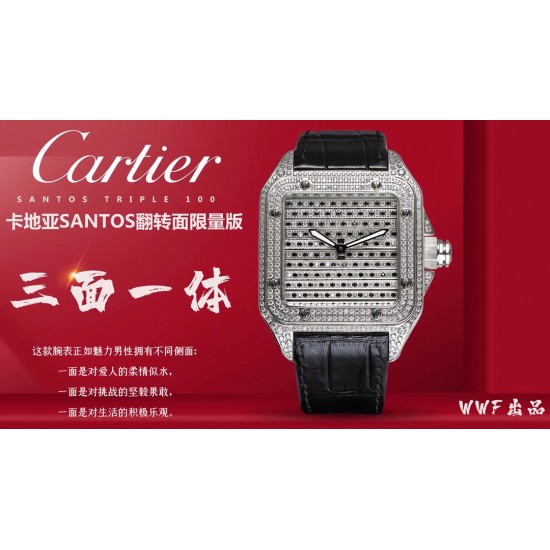 卡地亚三面一体现货,花一块表的钱买三种风格。难道不香吗?WWF厂2020年新款上市:卡地亚山度士系列WM505914腕表 工价2350000元 尺寸45mm自主研发的c9611mc一体机保证走时精准稳定 全身施华洛镶嵌,让腕表极具奢华色彩 一块可以由您仔细定制的字面 可以设计全家福 自己的logo 有意义的数字等等花一样钱买三样,wwf厂做到了!手动,自动可选,满足你的各种需要 卡地亚三面一体现货,花一块表的钱买三种风格。难道不香吗?WWF厂2020年新款上市:卡地亚山度士系列WM505914腕表 工价2350000元 尺寸45mm自主研发的c9611mc一体机保证走时精准稳定 全身施华洛镶嵌,让腕表极具奢华色彩 一块可以由您仔细定制的字面 可以设计全家福 自己的logo 有意义的数字等等花一样钱买三样,wwf厂做到了!手动,自动可选,满足你的各种需要
