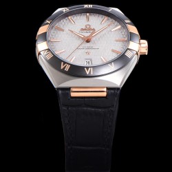 SBF 欧米茄新品-全新第五代星座系列-41mm 1，真正的黑色陶瓷表圈，不是市面上那些电镀版本。2，41毫米，休闲商务兼具，能文能武。3，8900独家专有机芯，走时稳定，机芯质量好，返修少。全新欧米茄星座最好的版本，值得您的拥有。