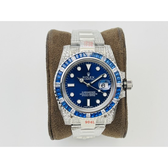 【VRS Factory2022墙裂推荐 市场最高版本】奢华大作,劳力士Rolex SUB潜航者后镶钻定制版!是奢华闪耀与永不退色的融合,更是经典潮流的不二之选!1⃣️【表壳】直径40MM。每一颗钻石/彩宝均来自奥地利(施华洛世奇原产地)经过严格的筛选,确保颜色,大小,火彩统一,专业珠宝镶嵌师精心镶嵌。2⃣️【表带】跟官网同步,904L蚝式钢完美还原坚固耐用的优良血统,效果可媲美原装。3⃣️【机芯】采用复刻界的机芯之王——搭配3135自动上旋机芯。VRS Factory匠心力作 敬请各路表友品鉴! 【VRS Factory2022墙裂推荐 市场最高版本】奢华大作,劳力士Rolex SUB潜航者后镶钻定制版!是奢华闪耀与永不退色的融合,更是经典潮流的不二之选!1⃣️【表壳】直径40MM。每一颗钻石/彩宝均来自奥地利(施华洛世奇原产地)经过严格的筛选,确保颜色,大小,火彩统一,专业珠宝镶嵌师精心镶嵌。2⃣️【表带】跟官网同步,904L蚝式钢完美还原坚固耐用的优良血统,效果可媲美原装。3⃣️【机芯】采用复刻界的机芯之王——搭配3135自动上旋机芯。VRS Factory匠心力作 敬请各路表友品鉴!