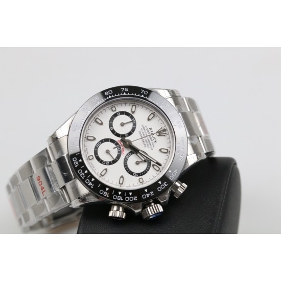 GM超神之作 ROLEX DAYTONA劳力士迪通拿904L全新最强版本 1:完美修改了避针高底位置与正品一致2:904L表扣更细腻更完美3:市面上唯一做出了与正品质感一致的包超薄金属钢片的oysterflex胶带【能与正品互换通用 质感相符】[拳头][拳头][拳头]完美修正十年间所有副本的不足和缺陷，陶瓷圈口！4130机芯，攻克机芯厚度，使壳身厚度达到与正品一致，壳身和字面颜色更细腻做出了与正品一致的视觉效果，并搭配劳力士专用盒子。【GM出品】
