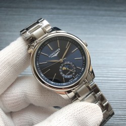 2019浪琴官网新品v2版本浪琴 LONGINES L33 名匠系列月相 市场上唯一一家官方1:1复刻版本，不惜成本[强]升级瑞机壳套字面，原装月相，区别市场普通版本 配置全自动机械机芯，316L精钢，蓝宝石镜面，尺寸39.5mm专柜同步，SJ出品让表又再次刷新高性价比的购表体验