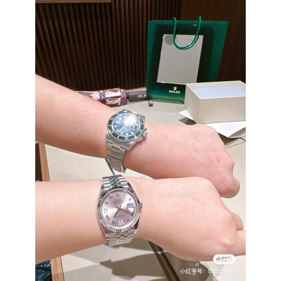劳力士36mm“粉日志”爆款，上手图！