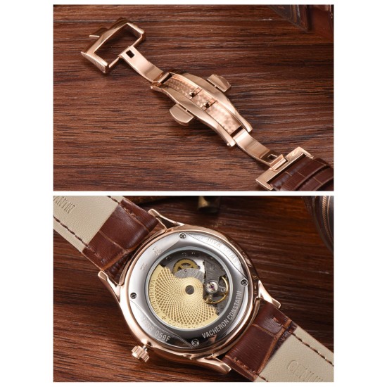 江诗丹顿(Vacheron Constantin)传承系列9位24时真日⭐️月星辰12位独特日历窗全面推出,成功商务人士必备,采用全自动进口机芯(零返修、零故障)顶级316精钢表壳,原装按扣 进口小牛皮,锅盖玻璃,做工一流,型男必备。送礼极佳,先下手为强! 江诗丹顿(Vacheron Constantin)传承系列9位24时真日⭐️月星辰12位独特日历窗全面推出,成功商务人士必备,采用全自动进口机芯(零返修、零故障)顶级316精钢表壳,原装按扣 进口小牛皮,锅盖玻璃,做工一流,型男必备。送礼极佳,先下手为强!
