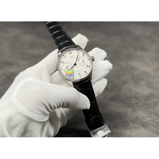 颜值第一！ZF出品。IWC 葡7 V5版 最新机芯、万国IWC－葡萄牙系列 七日链 葡七 自动机械机芯 独立小秒针 真动能指示 蓝宝石玻璃 42mm[色][色]出货实拍