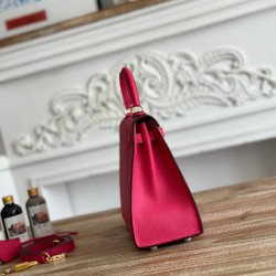 Kelly imported Epsom leather semi handmade hand sewn wax thread