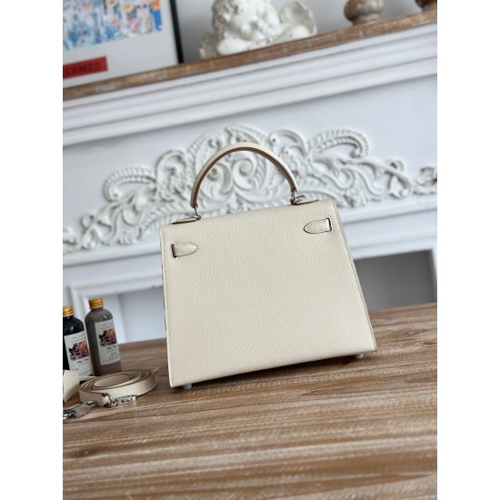 Kelly imported Epsom leather semi handmade hand sewn wax thread Kelly imported Epsom leather semi handmade hand sewn wax thread