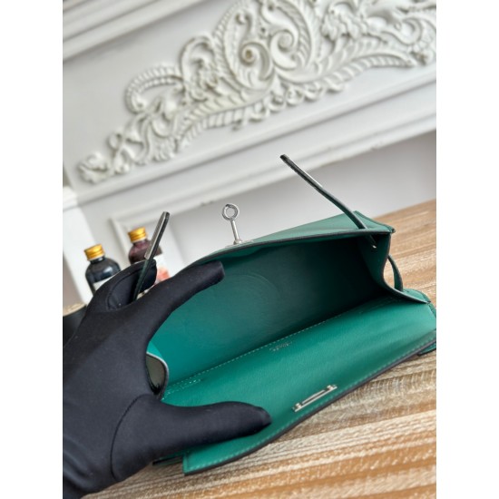 Kelly imported Epsom leather semi handmade hand sewn wax thread