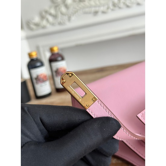 Kelly imported Epsom leather semi handmade hand sewn wax thread Kelly imported Epsom leather semi handmade hand sewn wax thread