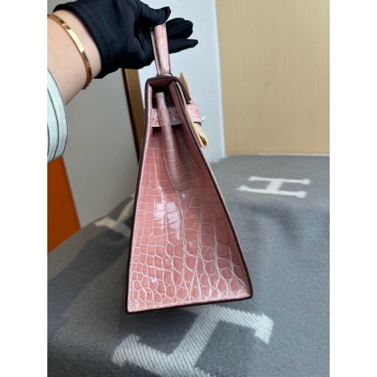 KL28 High Light Nile Crocodile Skin Kelly 28cm