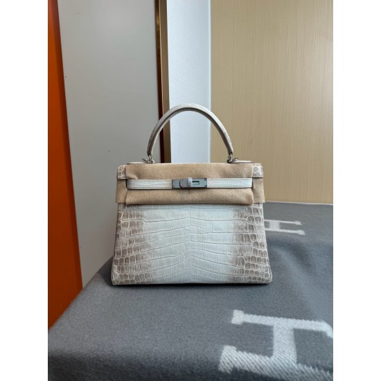 KL28 High Light Nile Crocodile Skin Kelly 28cm