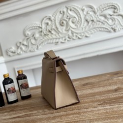 Kelly imported Epsom leather semi handmade hand sewn wax thread