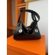 Lindy26 crocodile skin black
