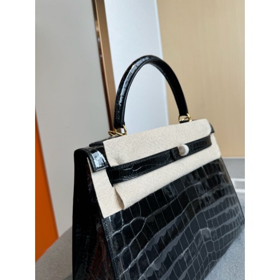KL28 High Light Nile Crocodile Skin Kelly 28cm