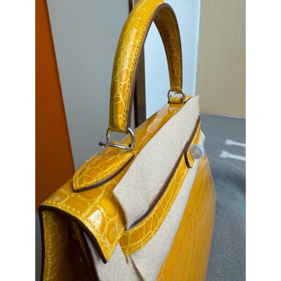 KL28 High Light Nile Crocodile Skin Kelly 28cm