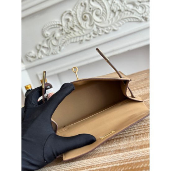 Kelly imported Epsom leather semi handmade hand sewn wax thread