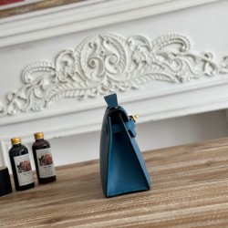 Kelly imported Epsom leather semi handmade hand sewn wax thread