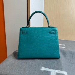 KL28 High Light Nile Crocodile Skin Kelly 28cm