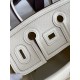 Hand sewn Birkin 25cm Cargo swift woven fabric with creamy silver buckle