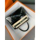 KL25 Amber Yellow Highlighting Nile Crocodile Skin Kelly 25cm