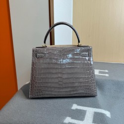 KL28 High Light Nile Crocodile Skin Kelly 28cm