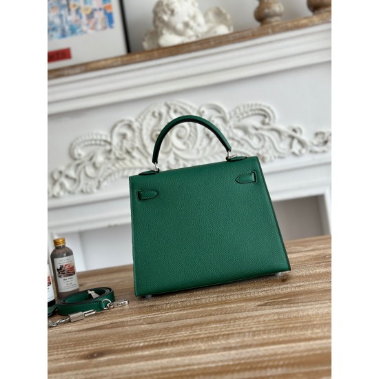 Kelly imported Epsom leather semi handmade hand sewn wax thread Kelly imported Epsom leather semi handmade hand sewn wax thread