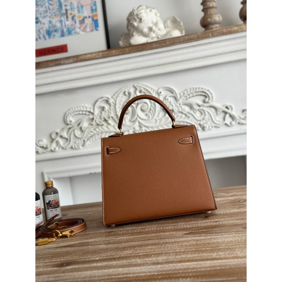 Kelly imported Epsom leather semi handmade hand sewn wax thread Kelly imported Epsom leather semi handmade hand sewn wax thread