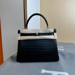 KL28 High Light Nile Crocodile Skin Kelly 28cm