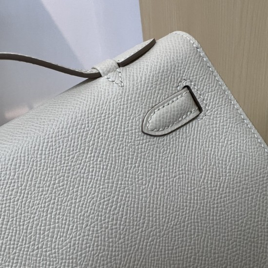 Kelly imported Epsom leather semi handmade hand sewn wax thread Kelly imported Epsom leather semi handmade hand sewn wax thread