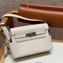 Men's Kelly messenger bag 25cm imported Evercolor leather from the factory