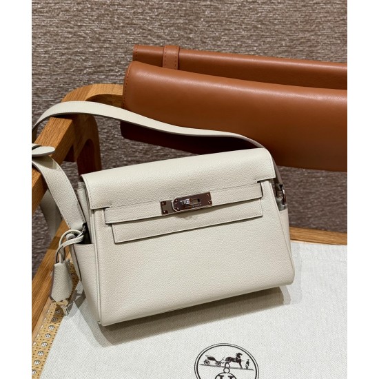 Men's Kelly messenger bag 25cm imported Evercolor leather from the factory Men's Kelly messenger bag 25cm imported Evercolor leather from the factory