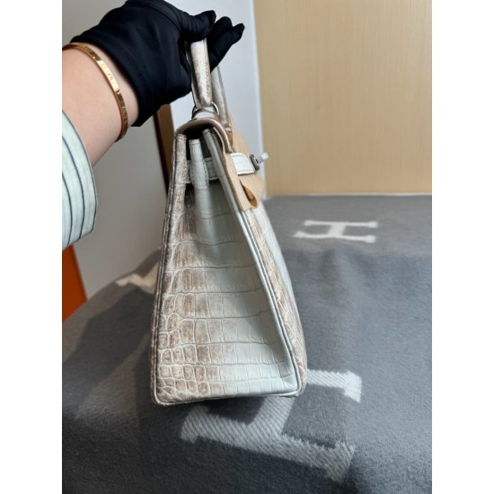 KL28 High Light Nile Crocodile Skin Kelly 28cm