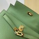 Kelly imported Epsom leather semi handmade hand sewn wax thread Kelly imported Epsom leather semi handmade hand sewn wax thread