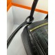 Lindy26 crocodile skin black