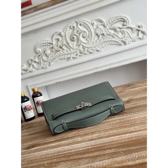 Kelly imported Epsom leather semi handmade hand sewn wax thread Kelly imported Epsom leather semi handmade hand sewn wax thread