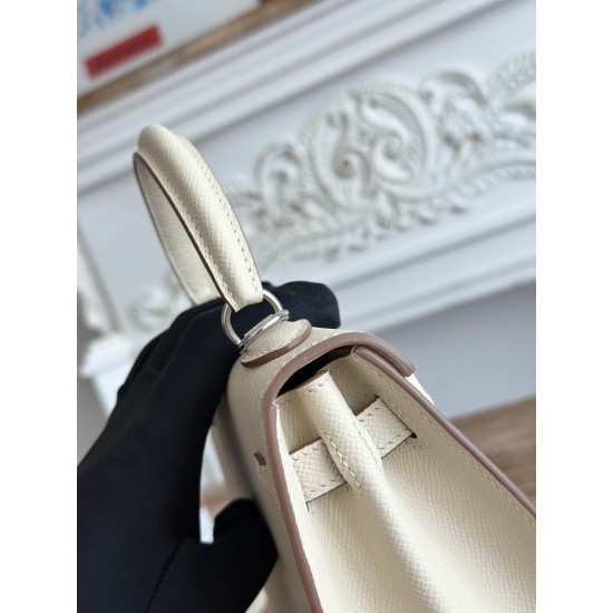 Kelly imported Epsom leather semi handmade hand sewn wax thread Kelly imported Epsom leather semi handmade hand sewn wax thread
