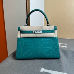 KL28 High Light Nile Crocodile Skin Kelly 28cm
