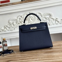 Kelly imported Epsom leather semi handmade hand sewn wax thread