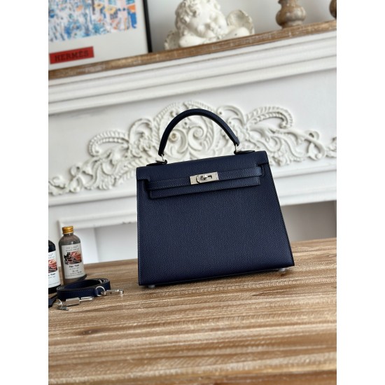 Kelly imported Epsom leather semi handmade hand sewn wax thread Kelly imported Epsom leather semi handmade hand sewn wax thread