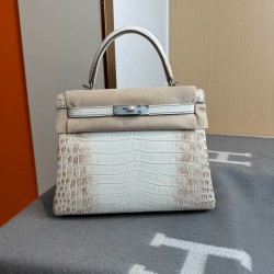 KL28 High Light Nile Crocodile Skin Kelly 28cm