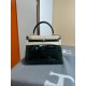 KL28 High Light Nile Crocodile Skin Kelly 28cm