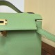 Kelly imported Epsom leather semi handmade hand sewn wax thread