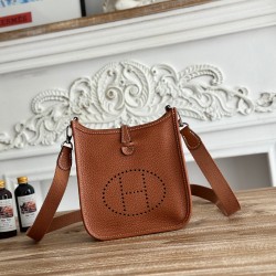 Mini Eveline~Eveline semi handmade+wax thread self matching shoulder strap+TC cowhide