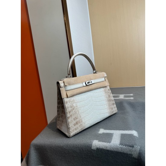 KL28 High Light Nile Crocodile Skin Kelly 28cm