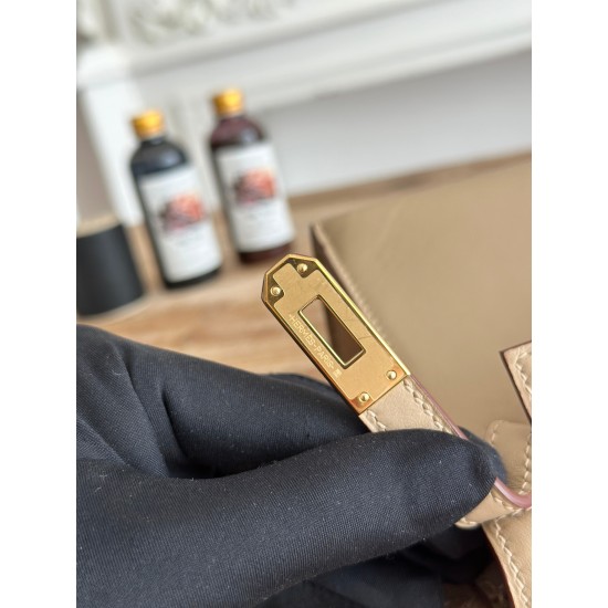 Kelly imported Epsom leather semi handmade hand sewn wax thread Kelly imported Epsom leather semi handmade hand sewn wax thread