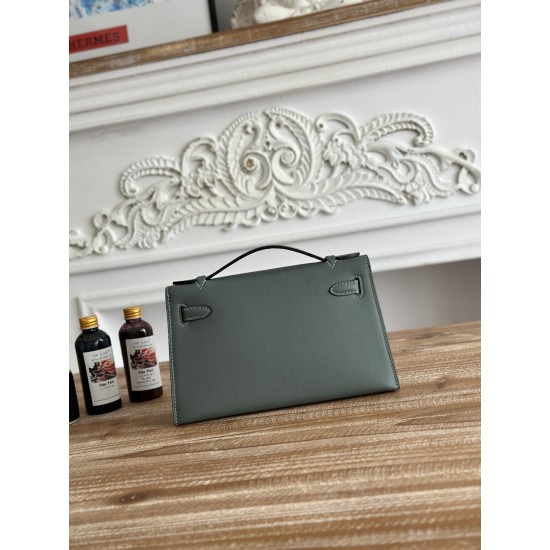 Kelly imported Epsom leather semi handmade hand sewn wax thread Kelly imported Epsom leather semi handmade hand sewn wax thread