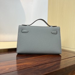 KL22 Velvet Green Kelly 1st Generation French Haas Leather Factory Epsom Original Palm Print Leather