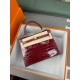 KL25 Amber Yellow Highlighting Nile Crocodile Skin Kelly 25cm KL25 Amber Yellow Highlighting Nile Crocodile Skin Kelly 25cm